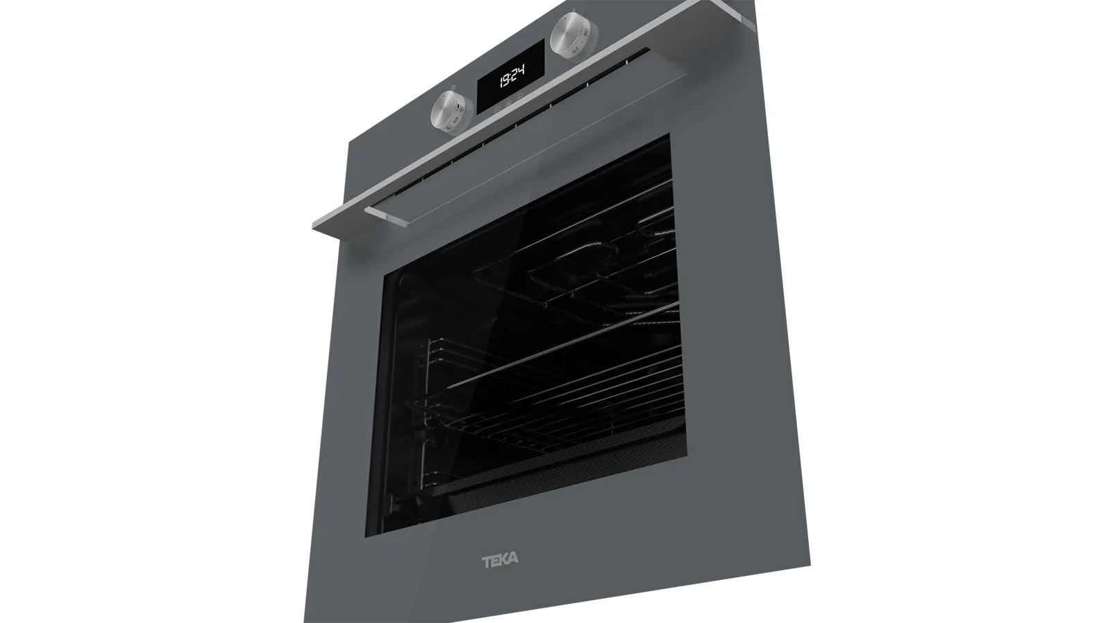 Teka תנור בנוי 60 ס"מ זכוכית אפורה ניקוי באדים Teka Urban דגם HLB8400 G — תמונה 5