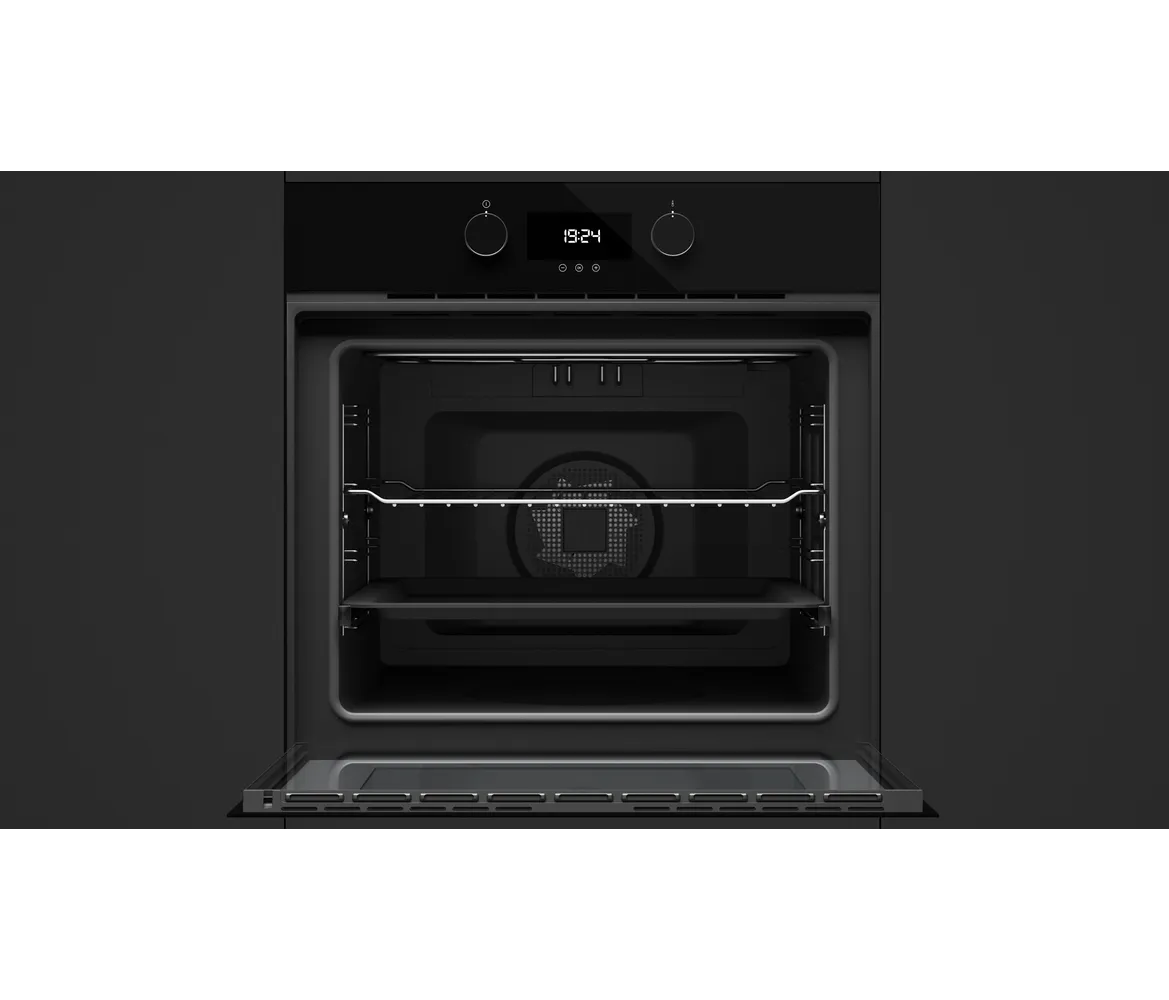 Teka תנור בנוי 60 ס"מ זכוכית שחורה ניקוי באדים Teka Urban דגם HLB8400 B — תמונה 7