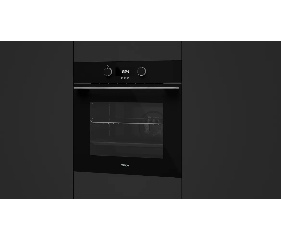 Teka תנור בנוי 60 ס"מ זכוכית שחורה ניקוי באדים Teka Urban דגם HLB8400 B — תמונה 9