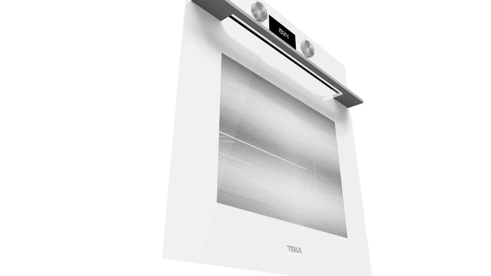 Teka תנור בנוי 60 ס"מ זכוכית לבנה ניקוי באדים Teka Urban דגם HLB8400 W — תמונה 5