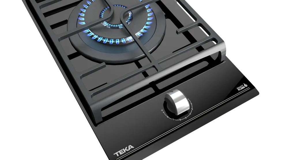 Teka כיריים גז 30 ס"מ מבער ווק בודד 4 KW זכוכית שחורה TEKA דגם GZC 31330 — תמונה 2