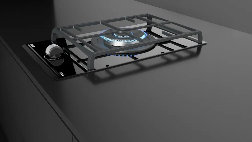 Teka כיריים גז 30 ס"מ מבער ווק בודד 4 KW זכוכית שחורה TEKA דגם GZC 31330 — תמונה 5