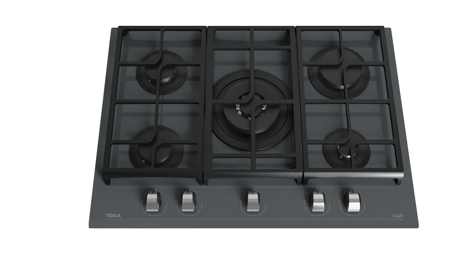 Teka כיריים גז 70 ס"מ זכוכית אפורה תוצרת TEKA דגם GZC 75330 XBB — תמונה 2