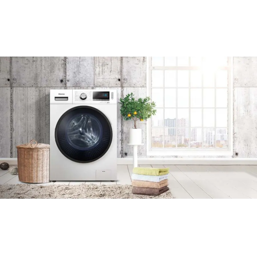 Hisense מכונת כביסה 8ק"ג 1400 סל"ד מנוע אינוורטר AUTO DOSING מבית Hisense דגם WFEH8014VA — תמונה 2