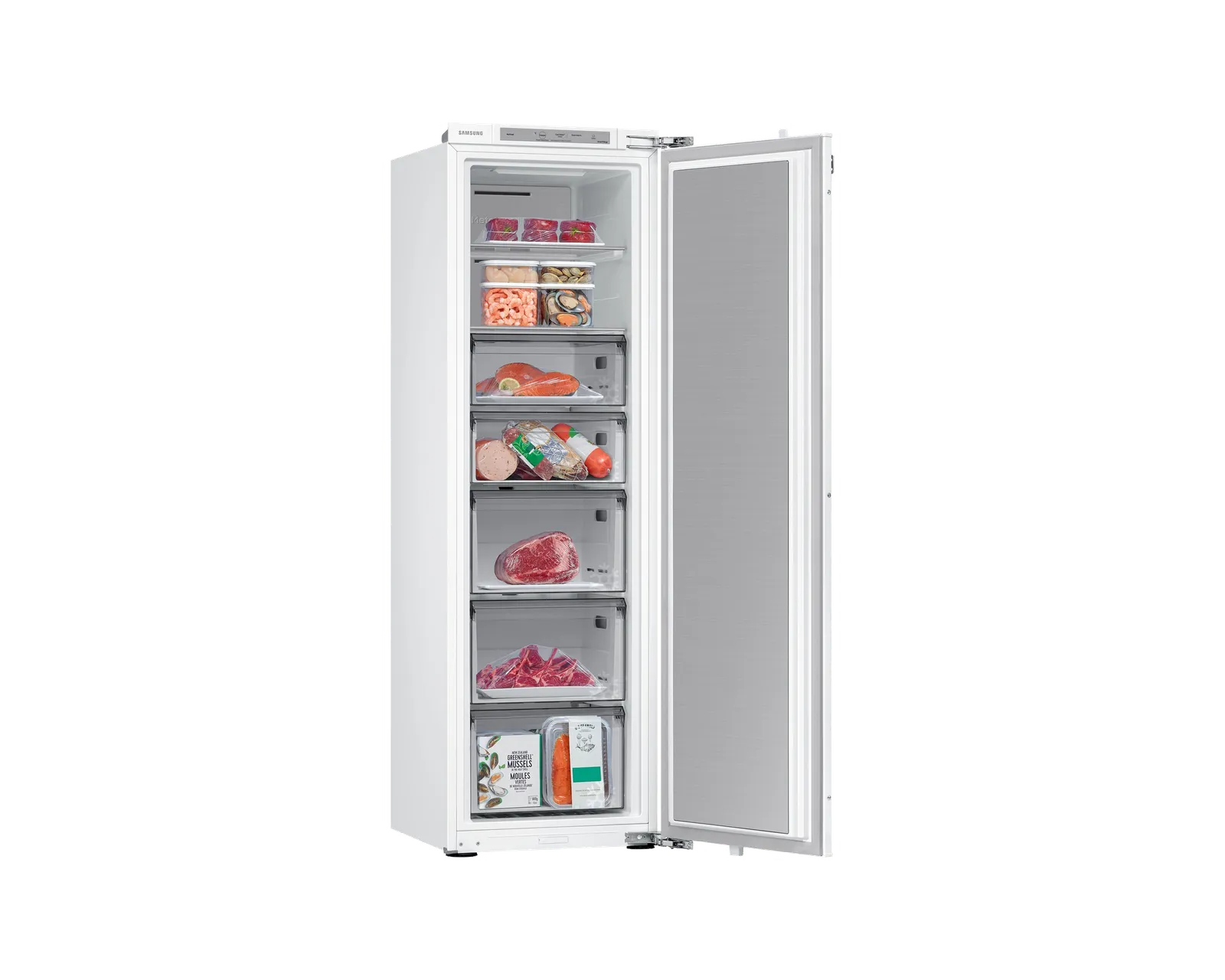 Samsung מקפיא אינטגרלי גמיש 60 ס"מ 220 ליטר Digital Inverter מצב שבת NO FROST תוצרת Samsung דגם BRZ227205WW — תמונה 11