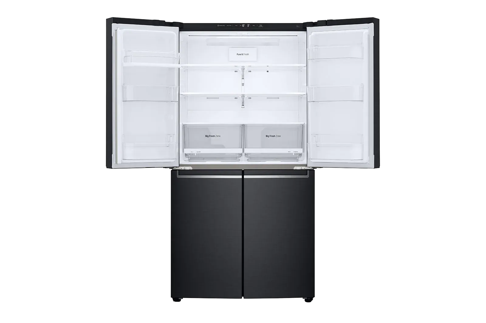 LG מקרר 4 דלתות מקפיא תחתון רוחב 90 ס"מ גימור שחור מט מבית LG דגם GR-B718MB — תמונה 6