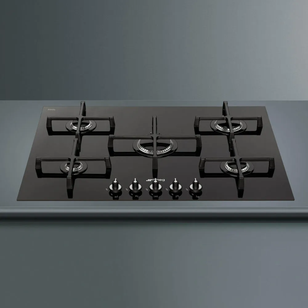 SMEG כיריים גז 70/70 ס"מ, שחור,מסדרת Linea תוצרת SMEG דגם PV175CN — תמונה 2