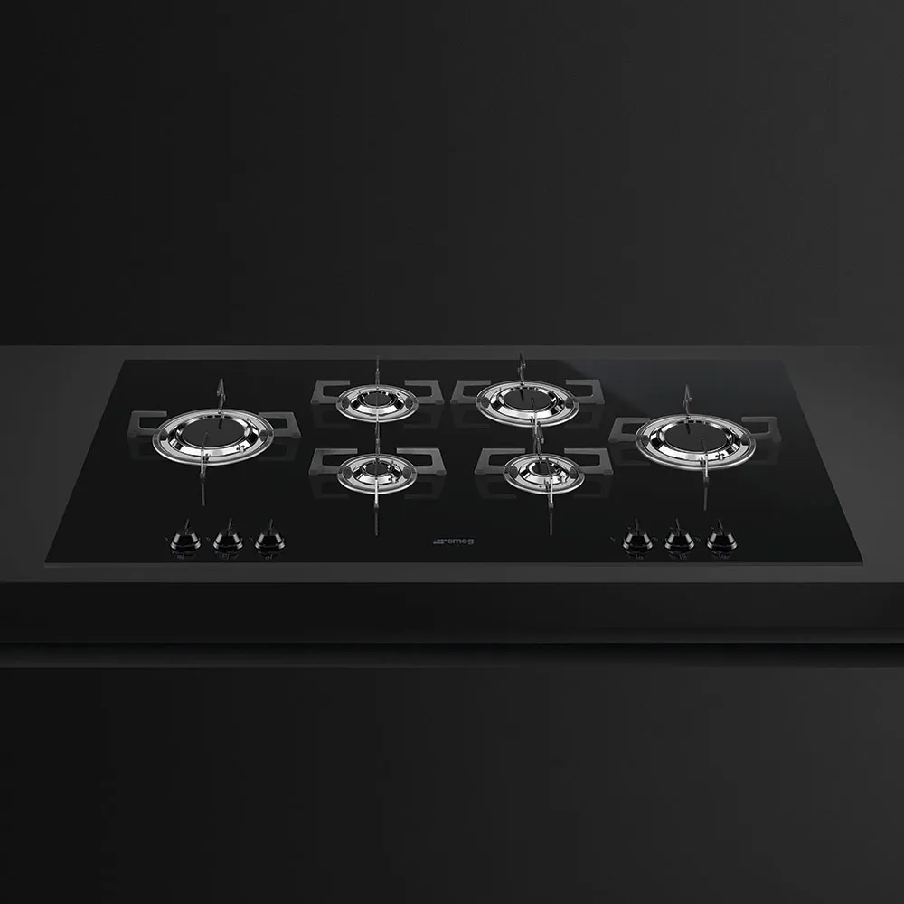 SMEG כיריים 100 ס"מ, בסיס מקרמיקה שחורה,מסדרת Dolce Stil Novo תוצרת SMEG דגם PVL6106CN — תמונה 3