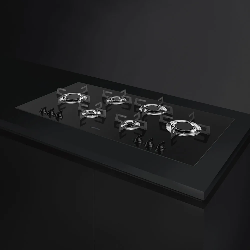 SMEG כיריים 100 ס"מ, בסיס מקרמיקה שחורה,מסדרת Dolce Stil Novo תוצרת SMEG דגם PVL6106CN — תמונה 2
