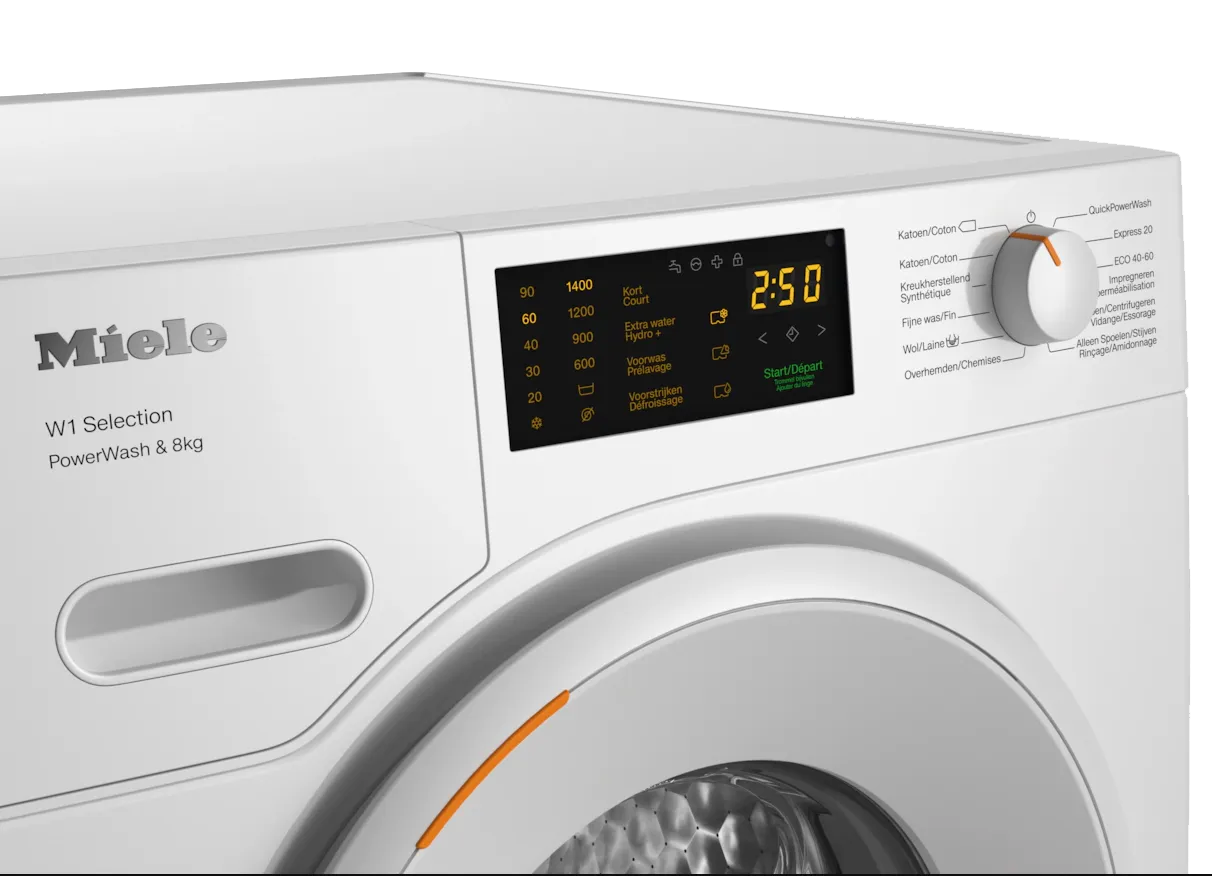 Miele מכונת כביסה פתח חזית 8 ק"ג QuickPowerWash תוצרת Miele דגם WSD 323 WCS — תמונה 2