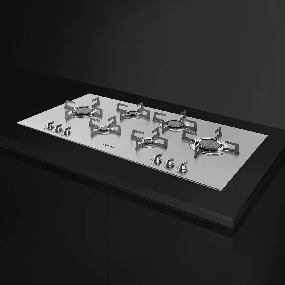 SMEG כיריים 100 ס"מ נירוסטה בצבע סאטן ,מסדרת Dolce Stil Novo תוצרת SMEG דגם PXL6106 — תמונה 5