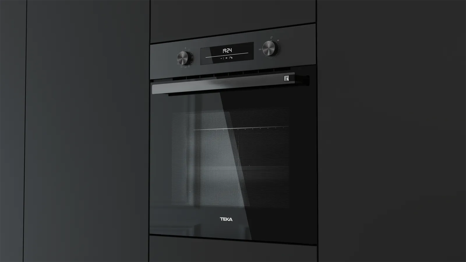 Teka תנור בנוי פירוליטי 60 ס"מ Air Fry פאנל שחור מט סדרת NEO תוצרת TEKA דגם HSB 6467P FBK — תמונה 3