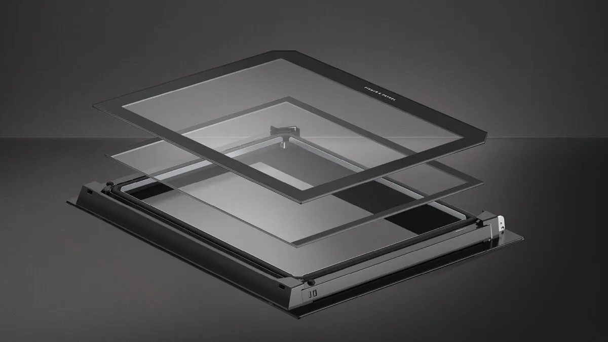 Fisher & Paykel תנור בנוי משולב מיקרוגל 45 ס"מ AirFry צג TFT גימור שחור סדרה 9 תוצרת FISHER&PAYKEL דגם OM60NMTDB1 — תמונה 6