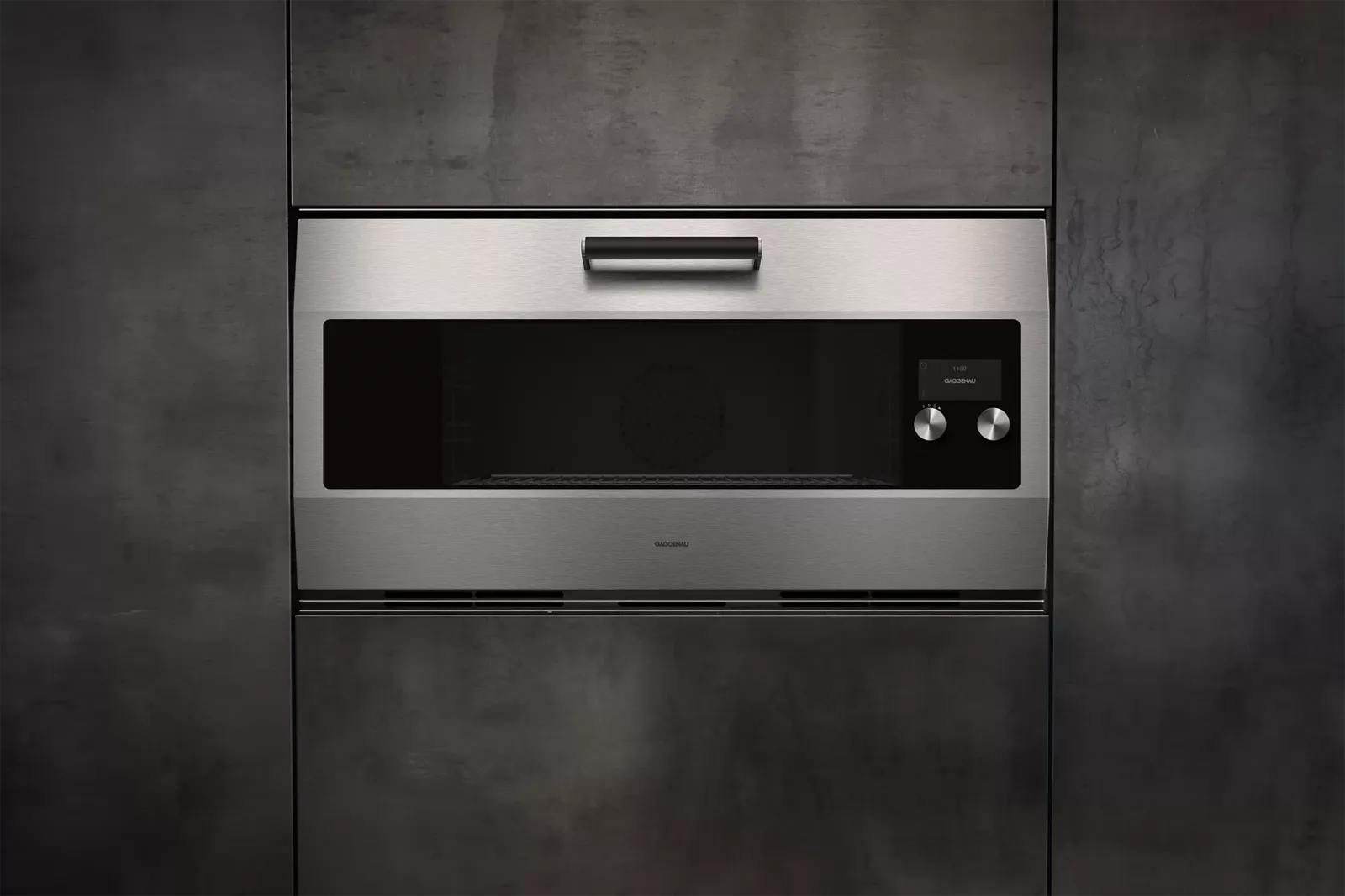 GAGGENAU תנור בנוי 90 ס"מ פירוליטי נירוסטה מוברשת מצב שבת טריקה שקטה תוצרת GAGGENAU דגם EB333111 — תמונה 2