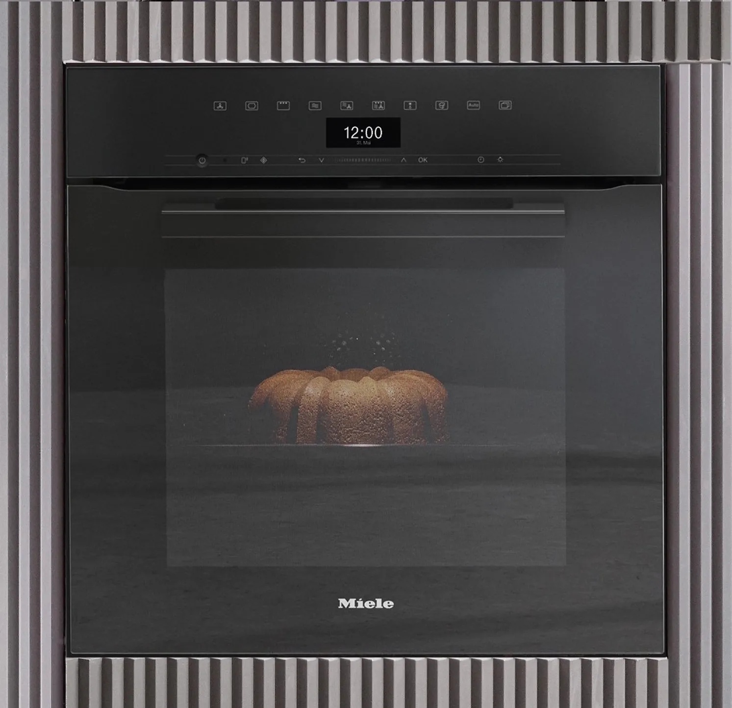 Miele תנור בנוי 60 ס"מ 76 ליטר אפייה עם לחות חיבור WI-FI תוצרת Miele דגם H 7264 B black — תמונה 6