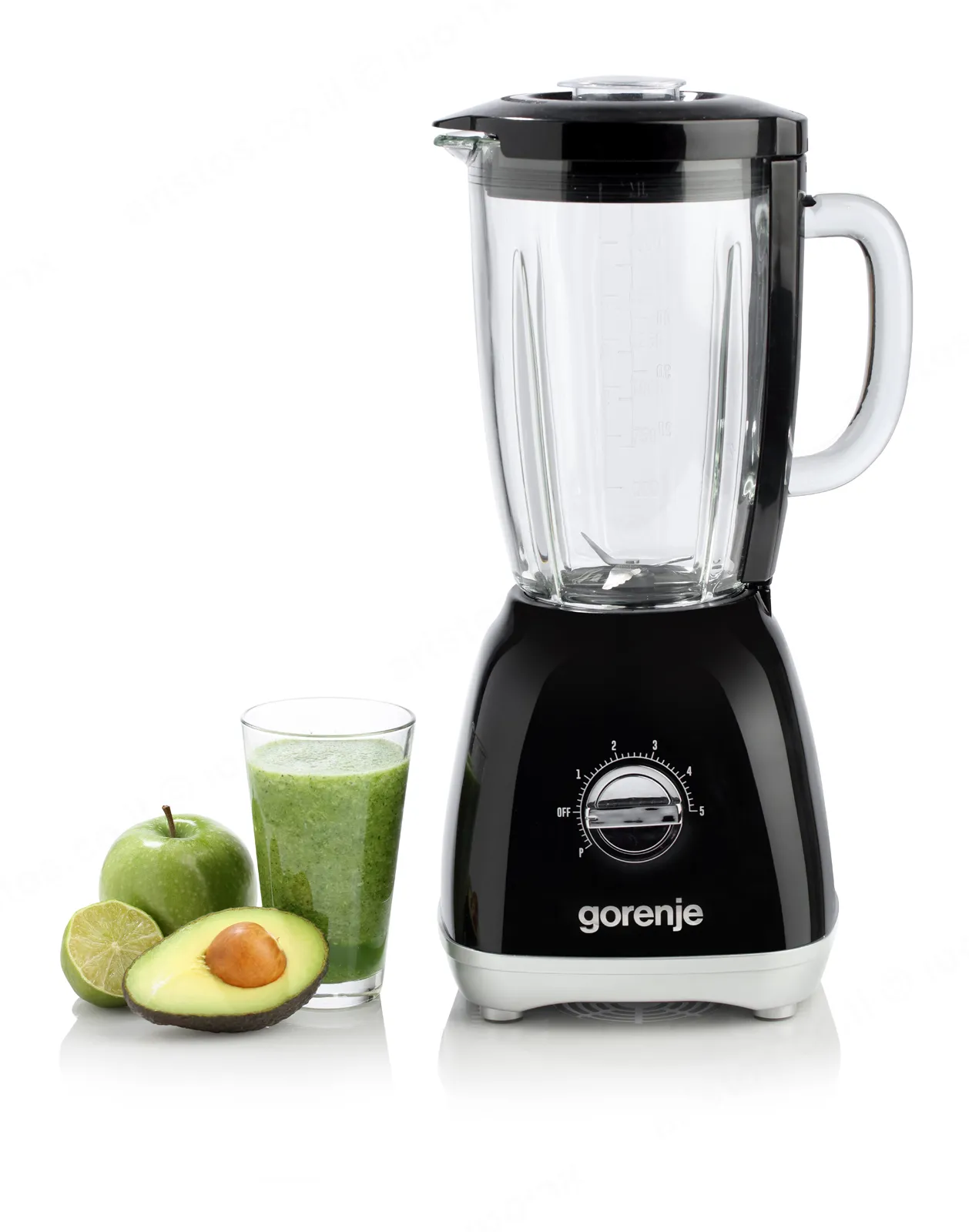 Gorenje בלנדר 1.8L 800W מיכל זכוכית סדרת הרטרו גימור שחור תוצרת Gorenje דגם B800RLBK — תמונה 2