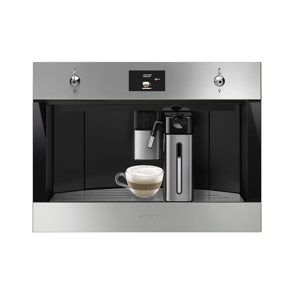 SMEG מכונת קפה בנויה 45 ס"מ נירוסטה מוברשת מסדרת Classic תוצרת SMEG דגם CMS4303X — תמונה 4