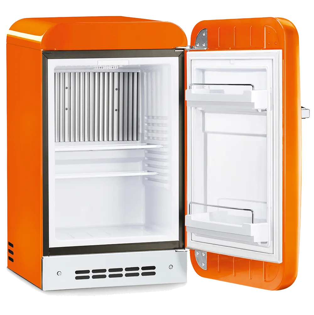 SMEG מקרר מיני משרדי רטרו בצבע כתום מסדרת 50'Retro Style תוצרת SMEG דגם FAB10 — תמונה 3