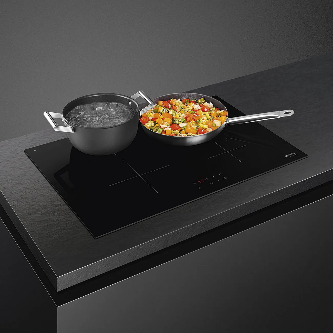 SMEG כיריים אינדוקציה 80 ס"מ 4 מוקדים FLEX תוצרת SMEG דגם SIM3843D — תמונה 5