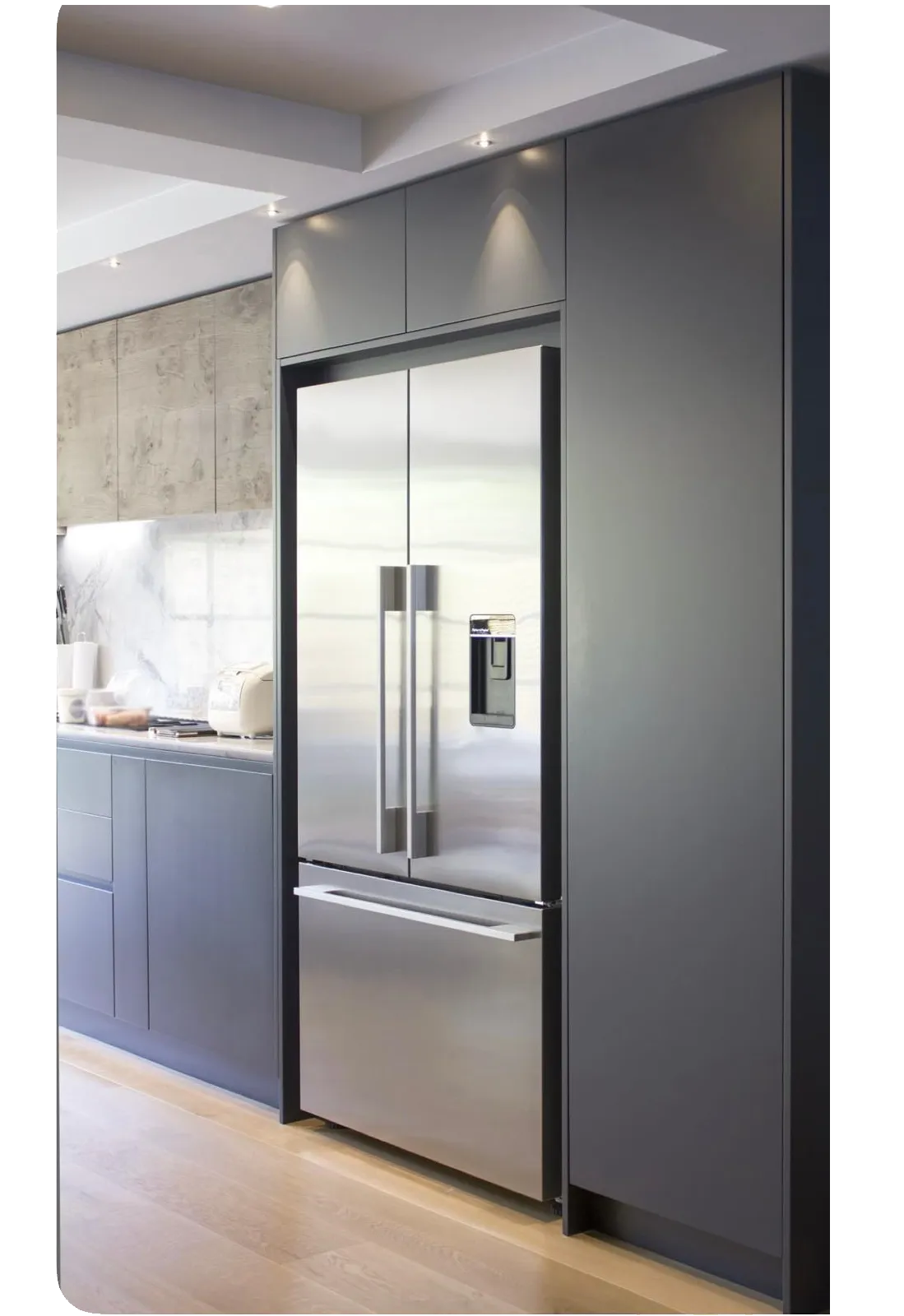 Fisher & Paykel מקרר מקפיא תחתון 3 דלתות 90 ס"מ סדרה 7 יצרן מים וקרח גימור נירוסטה תוצרת FISHER&PAYKEL דגם RF540ADUSX6 — תמונה 12