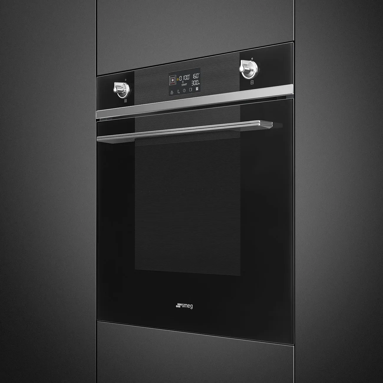 SMEG תנור בנוי 60 ס"מ משולב מיקרו AirFry טכנולוגיית Galileo סדרת LINEA תוצרת SMEG דגם SO6102M2B3 — תמונה 3