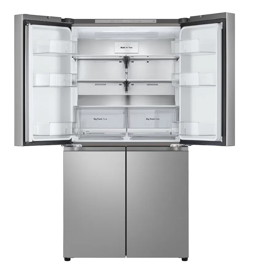 LG מקרר 4 דלתות 90 ס"מ 665 ליטר מנוע Inverter נירוסטה מוברשת מבית LG דגם GR-728S — תמונה 10