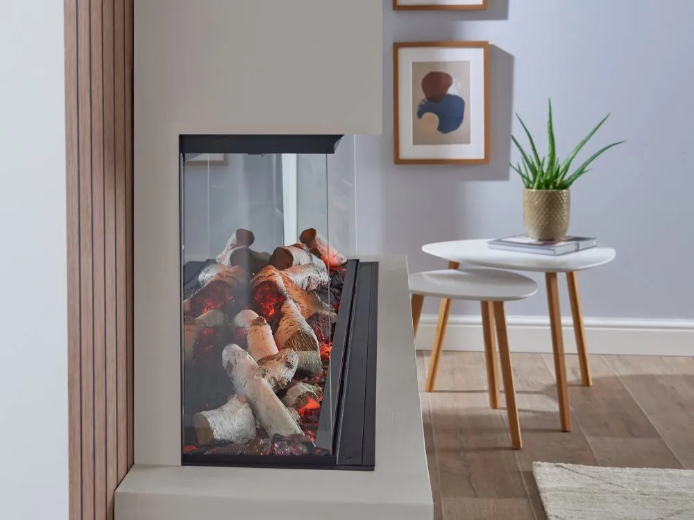 Charlton & Jenrick קמין חשמלי 150 ס"מ הספק 2kW עם אפקט ה-Real Flame technology מבית Charlton & Jenrick אנגליה דגם Luminosa 150 — תמונה 2