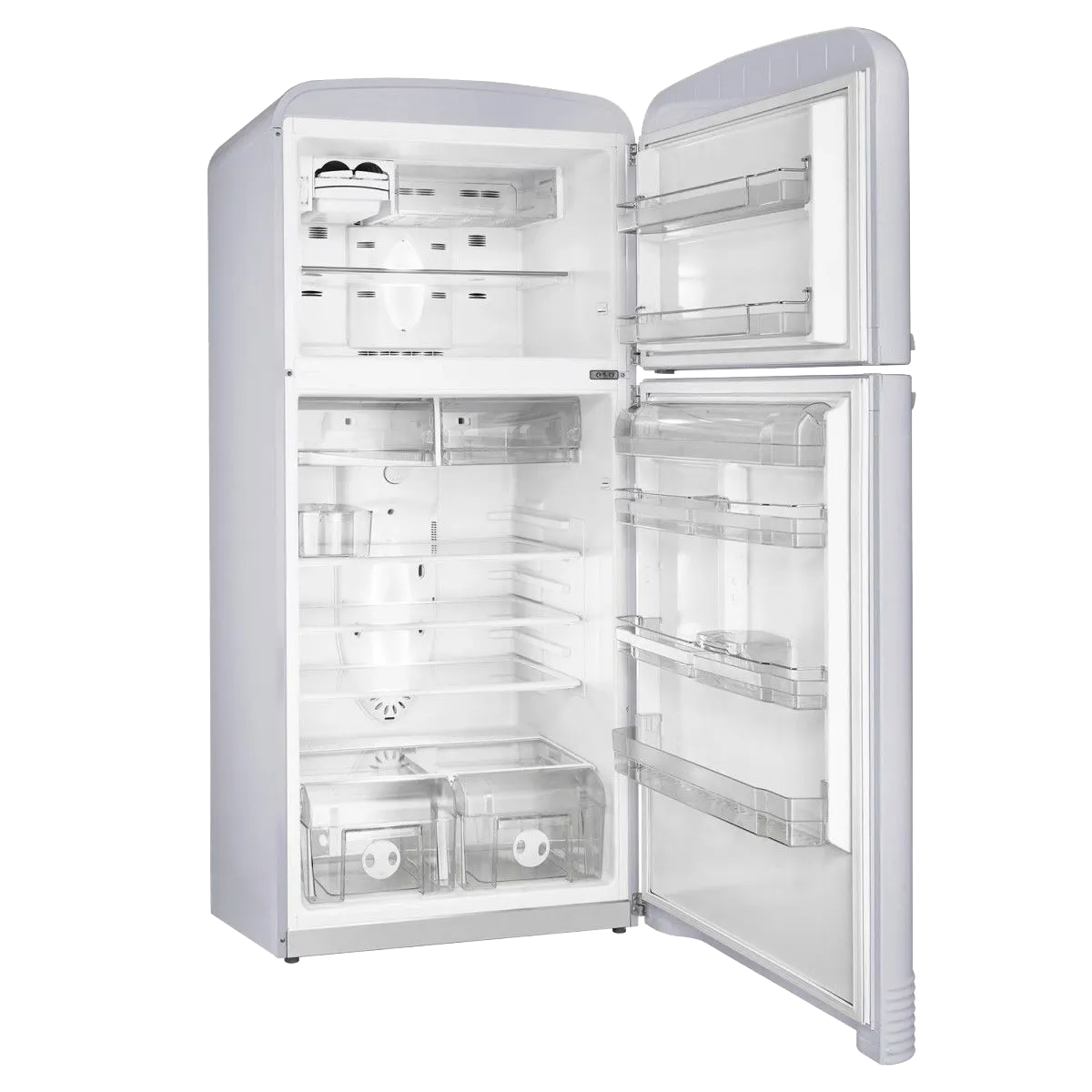 SMEG מקרר מקפיא עליון רטרו שנות החמישים מסדרת 50' Retro Style תוצרת SMEG דגם FAB50X — תמונה 2