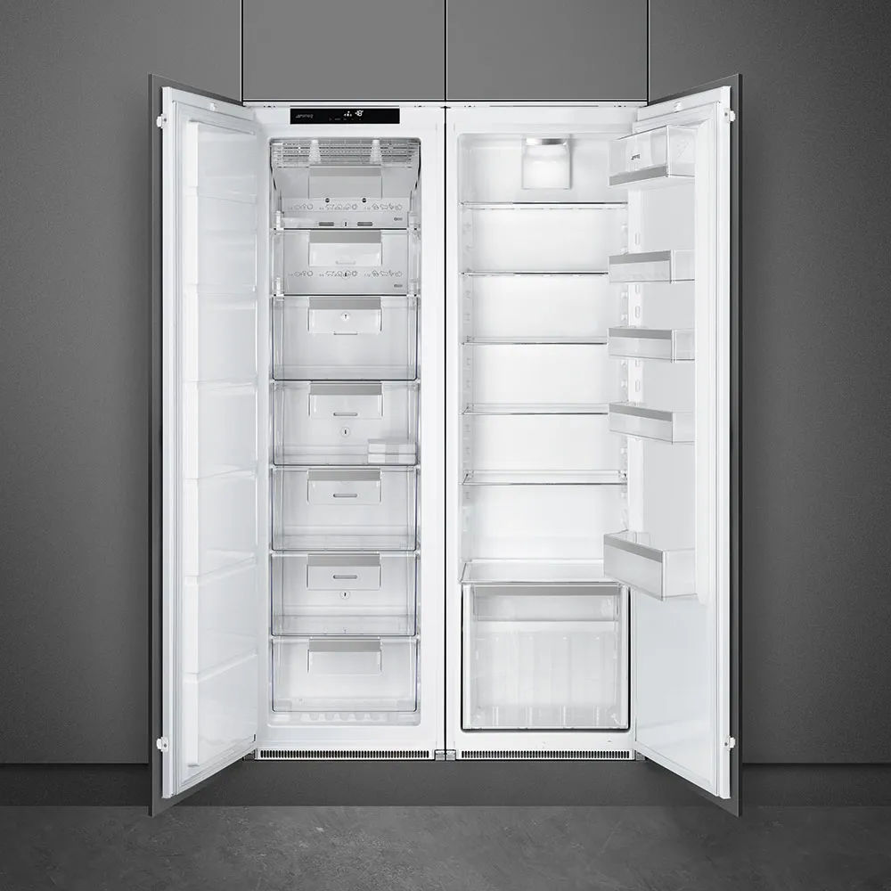 SMEG מקרר אינטגרלי ללא מקפיא 60 ס"מ תוצרת SMEG דגם S7323LFEP1 — תמונה 2