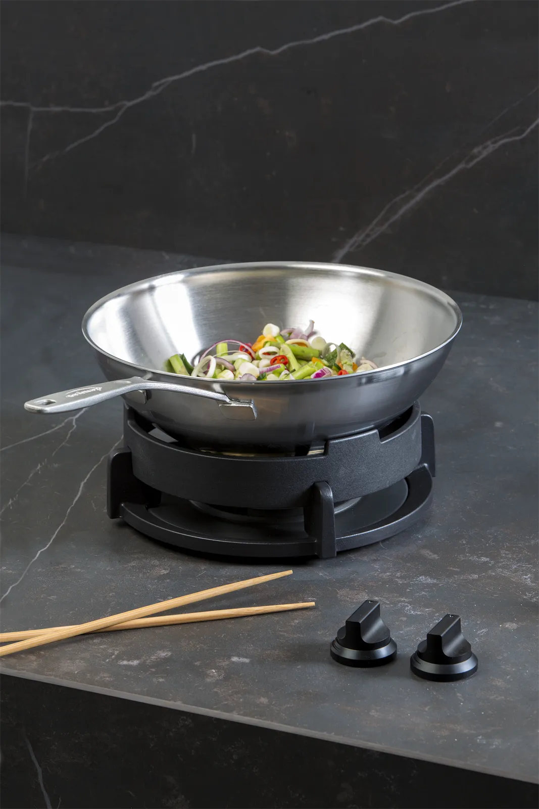 PITT cooking כיריים גז 2 מבערי ווק 5 KW רוחב ארון 70 ס"מ מבית PITT cooking דגם Bromo — תמונה 8
