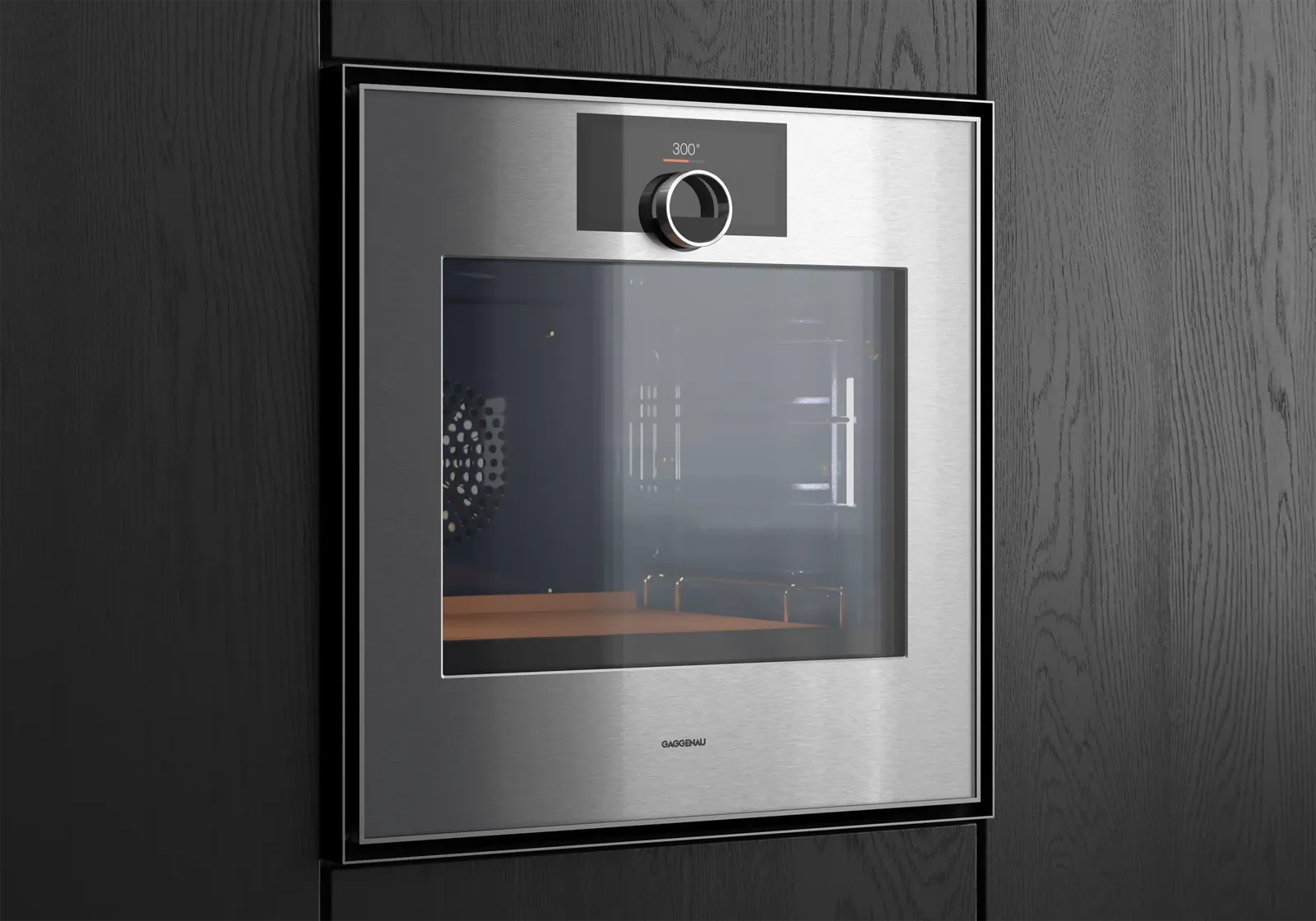 GAGGENAU תנור בנוי פירוליטי 60 ס"מ דלת צד נירוסטה בציפוי זכוכית מעושנת סדרת Expressive תוצרת GAGGENAU דגם GO471120 — תמונה 4