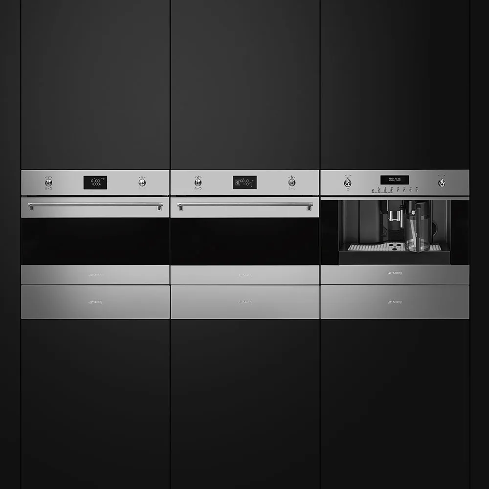 SMEG תנור בנוי משולב מיקרוגל 45 ס"מ נירוסטה מסדרת CLASSIC תוצרת SMEG דגם SO4301M1X — תמונה 3