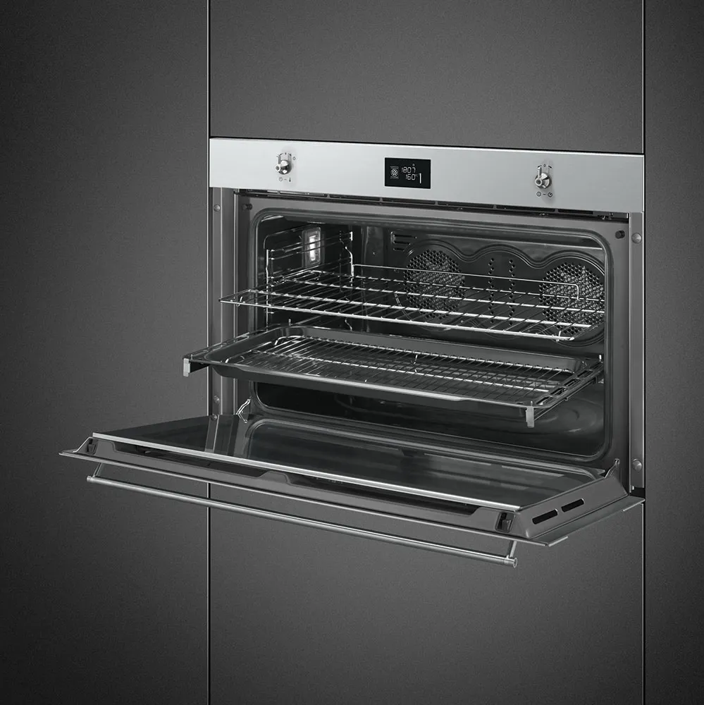 SMEG תנור 90 ס"מ בנוי מסדרת הClassic תוצרת SMEG דגם SF9390X1 — תמונה 3