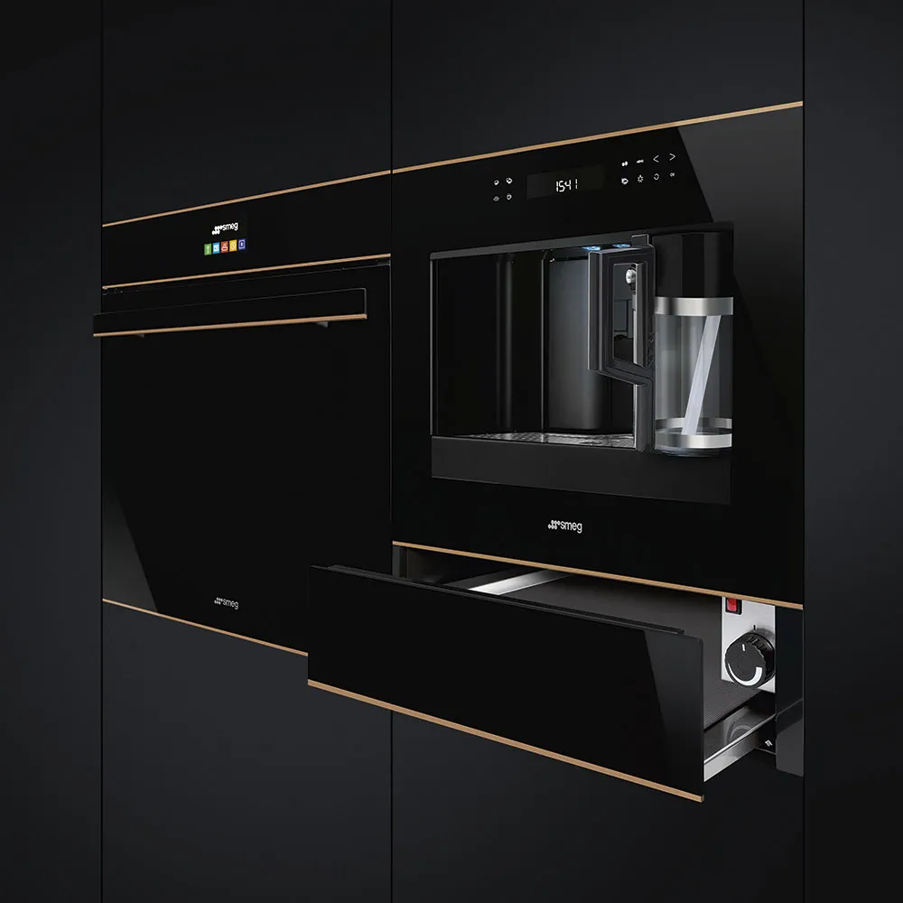 SMEG תנור פירוליטי 60 ס"מ זכוכית שחורה מסדרת Dolce Stil Novo תוצרת SMEG דגם SFP6604NRE — תמונה 4