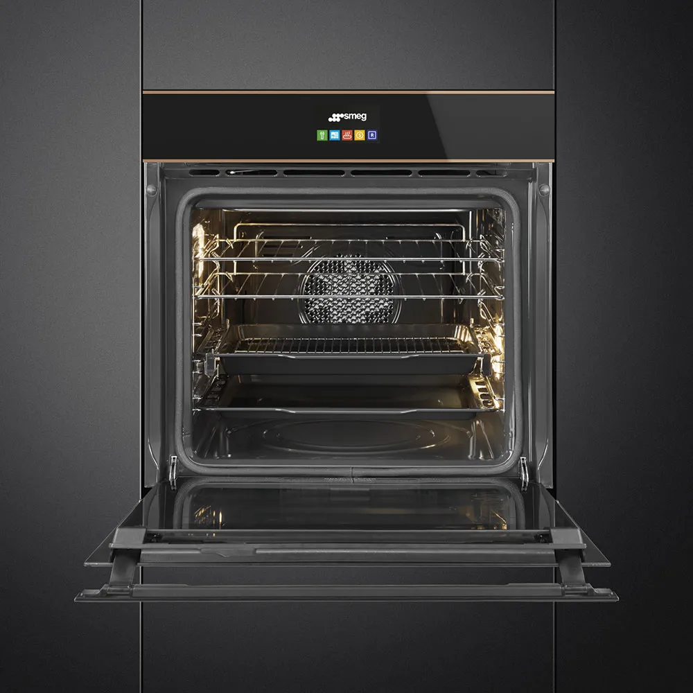 SMEG תנור פירוליטי 60 ס"מ ידית נשלפת מסדרת Dolce Stil Novo תוצרת SMEG דגם SFP6604PNRE — תמונה 5