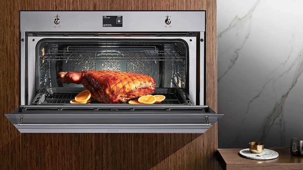 SMEG תנור בנוי פירוליטי 90/60 ס"מ נירוסטה סדרת ה Classic תוצרת SMEG דגם SFP9302TX — תמונה 11