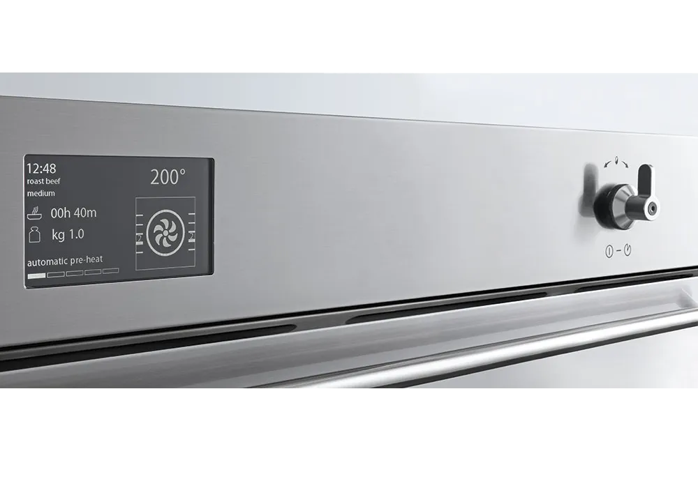 SMEG תנור בנוי פירוליטי 90/60 ס"מ נירוסטה סדרת ה Classic תוצרת SMEG דגם SFP9302TX — תמונה 2