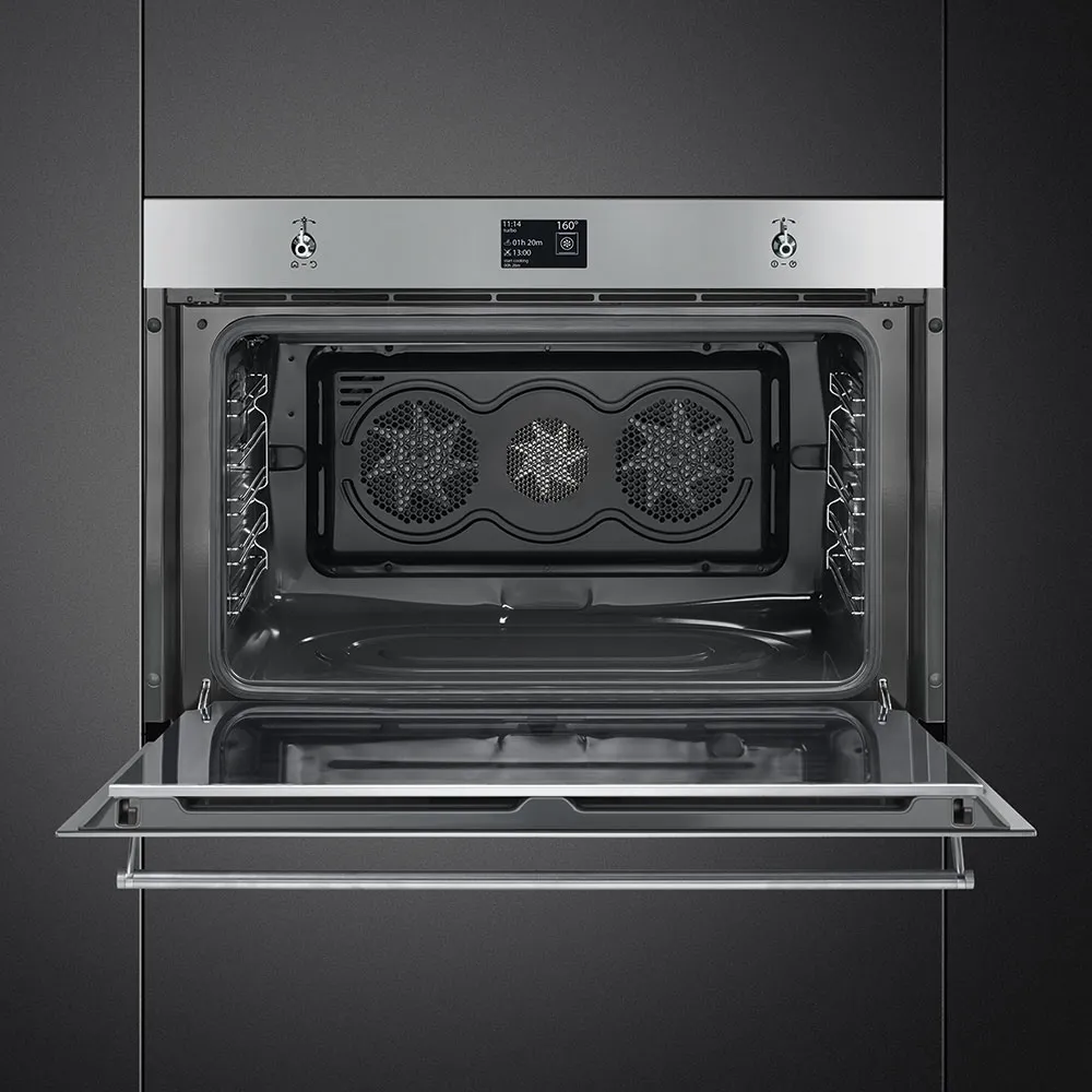 SMEG תנור בנוי פירוליטי 90/60 ס"מ נירוסטה סדרת ה Classic תוצרת SMEG דגם SFP9302TX — תמונה 5