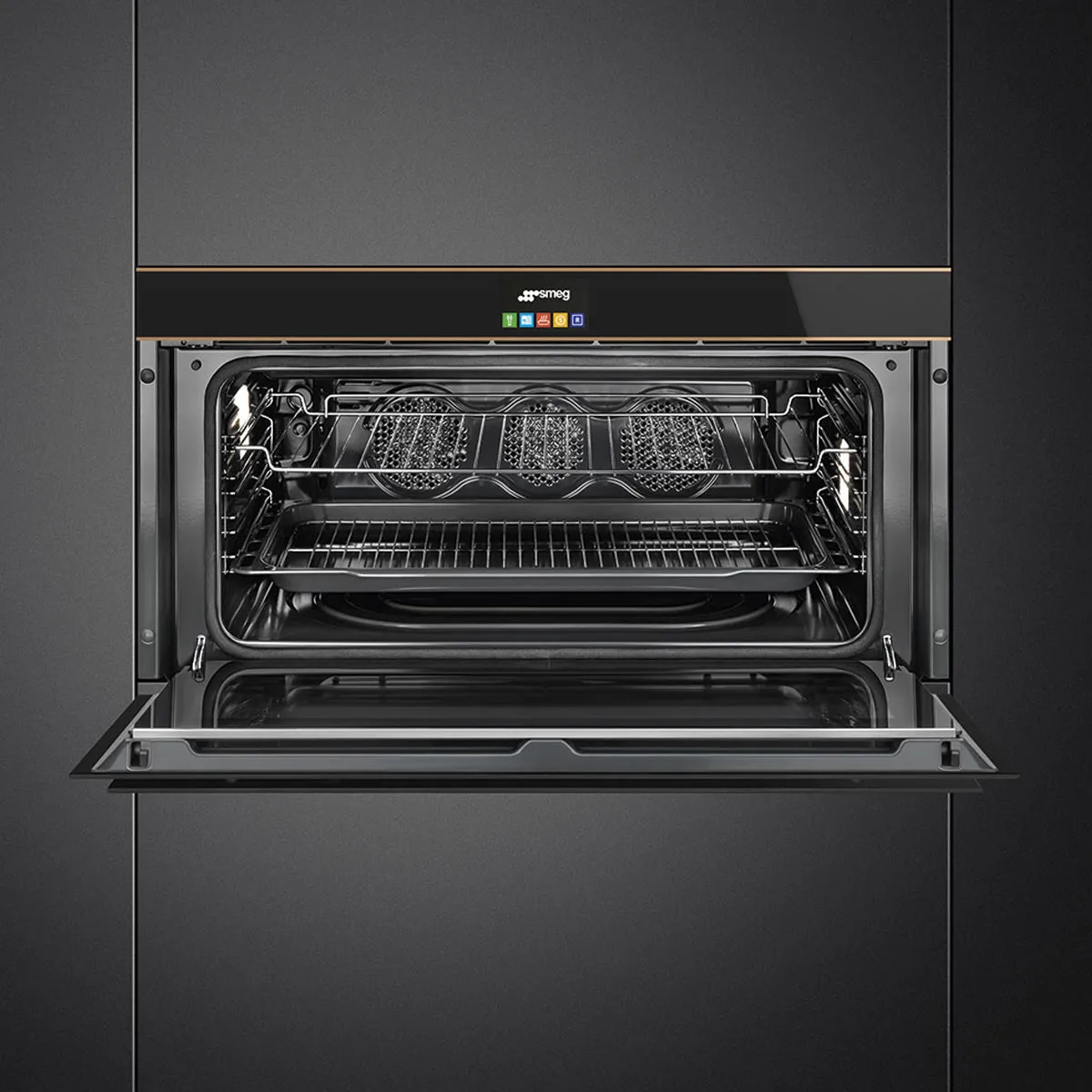 SMEG תנור פירוליטי 90 ס"מ מסדרת Dolce Stil Novo תוצרת SMEG דגם SFPR9604NX — תמונה 2