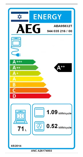 AEG תנור בנוי פירוליטי 60 ס"מ AI-Chef AIRFRY חיבור WiFi עיצוב MATTE BLACK סדרה 9000 תוצרת AEG דגם ABA95832T — תמונה 4