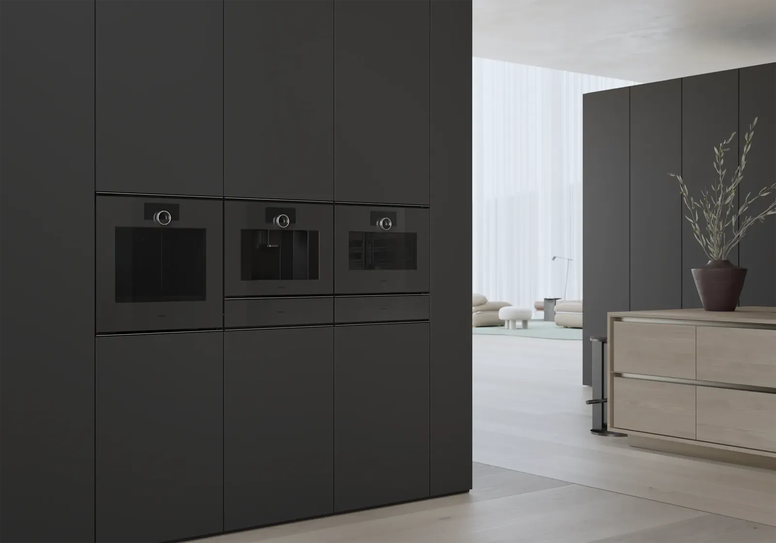 GAGGENAU תנור בנוי פירוליטי 60 ס"מ דלת צד גימור Onyx סדרת Minimalistic תוצרת GAGGENAU דגם GO240100 — תמונה 17