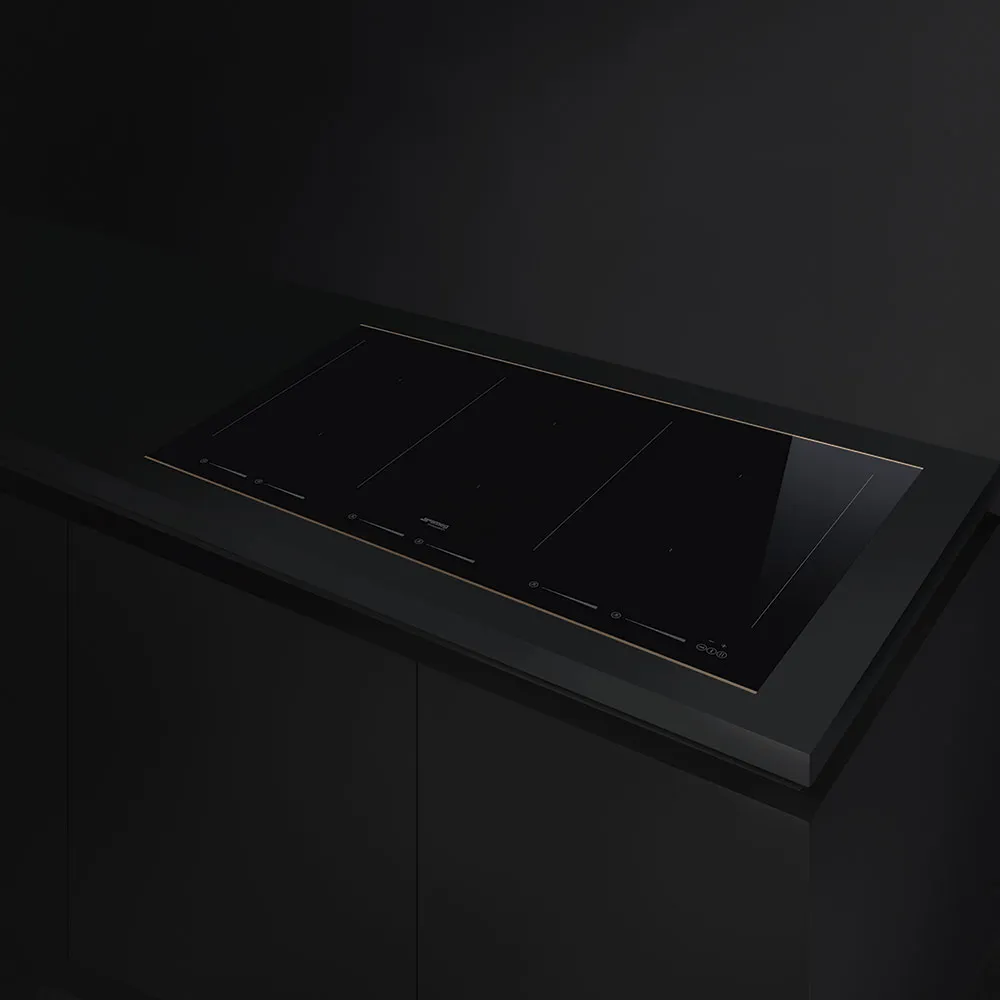 SMEG כיריים אינדוקציה 90 ס"מ שחור,מסדרת Dolce Stil Novo,תוצרת SMEG דגם SIM693WLDR — תמונה 2