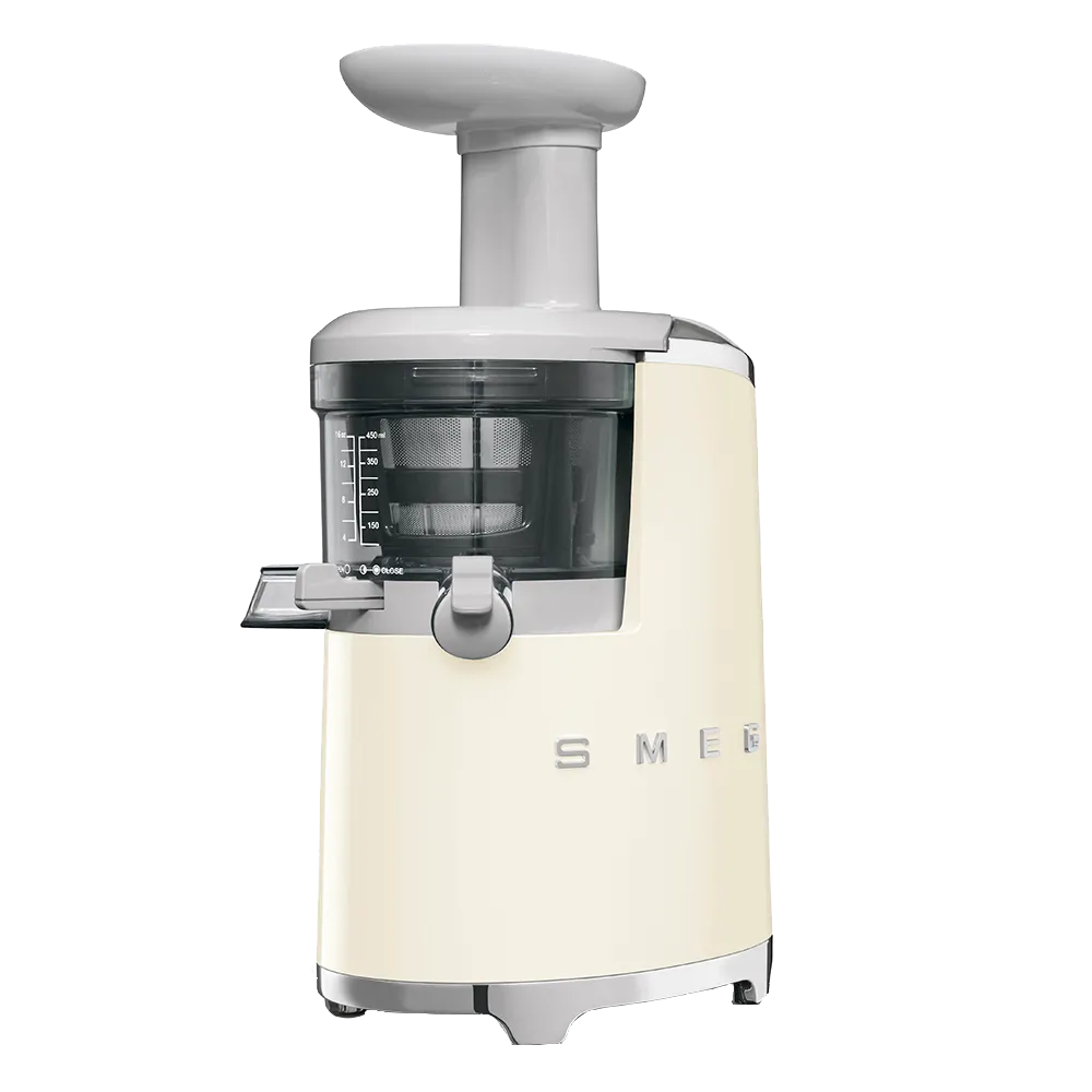 SMEG מסחטת מיצים בסחיטה איטית צבע קרם מסדרת 50's Retro Style,תוצרת SMEG דגם SJF01CREU — תמונה 2