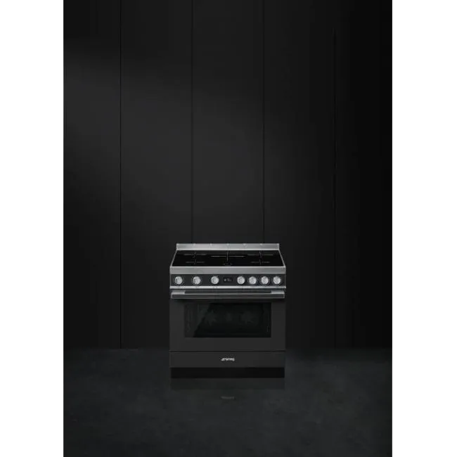 SMEG תנור פירוליטי משולב עם כיריים אינדוקציה מסדרת PORTOFINO בצבע אפור תוצרת SMEG דגם CPF9IPAN — תמונה 4