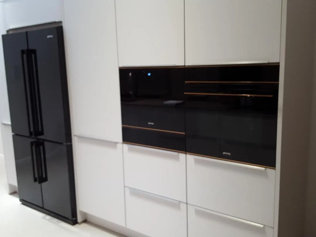 SMEG מקרר ומקפיא 4 דלתות צבע שחור 626 ליטרים עומק 68 ס"מ כולל דלתות מסדרת LINEA תוצרת SMEG דגם FQ60N2PE1 — תמונה 7