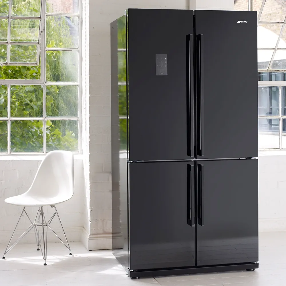 SMEG מקרר ומקפיא בעל 4 דלתות צבע שחור, מסדרת Colonial תוצרת SMEG דגם FQ60NPE — תמונה 5