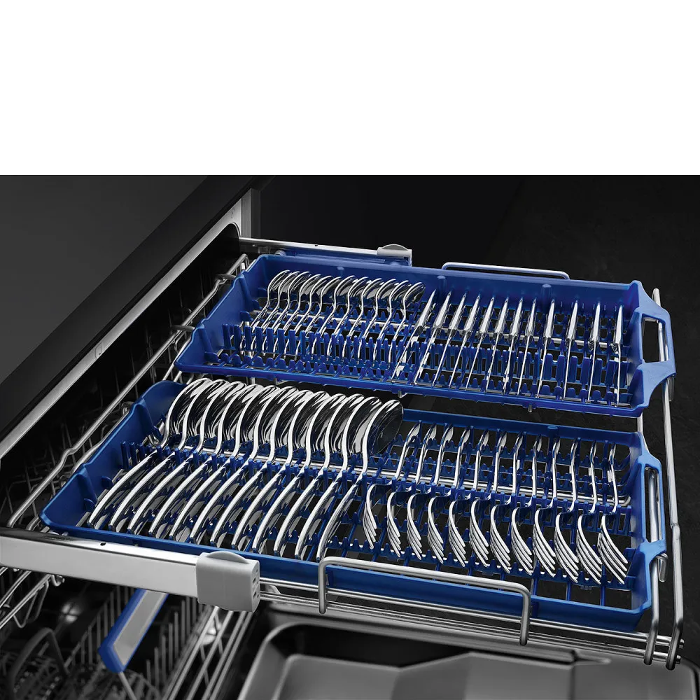 SMEG מדיח כלים 60 ס"מ אינטגרלי מנוע אינוורטר פתיחה בטאץ ממטרה אורביטלית תוצרת SMEG דגם STA7234LFR — תמונה 3