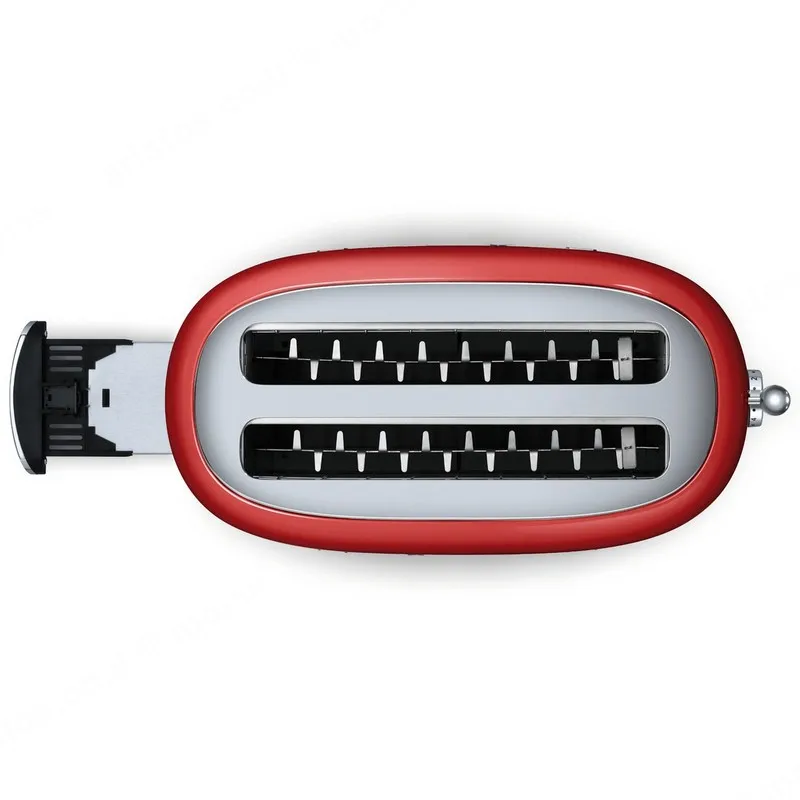 SMEG מצנם 4 פרוסות,צבע אדום,מסדרת 50's Retro Style,תוצרת SMEG דגם TSF02RDEU — תמונה 4
