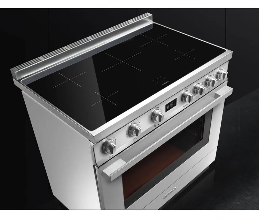SMEG תנור פירוליטי משולב עם כיריים אינדוקציה מסדרת PORTOFINO בצבע לבן תוצרת SMEG דגם CPF9IPWH — תמונה 3