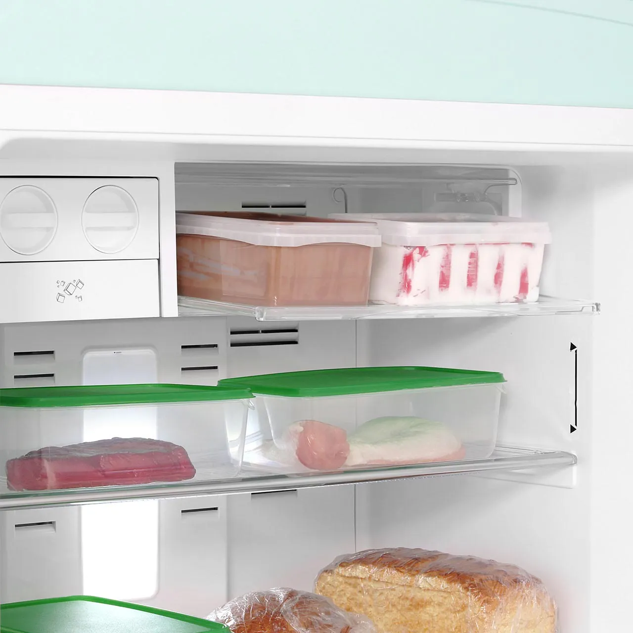 SMEG מקרר מקפיא עליון רטרו שנות החמישים מסדרת 50' Retro Style תוצרת SMEG דגם FAB50RPG — תמונה 5